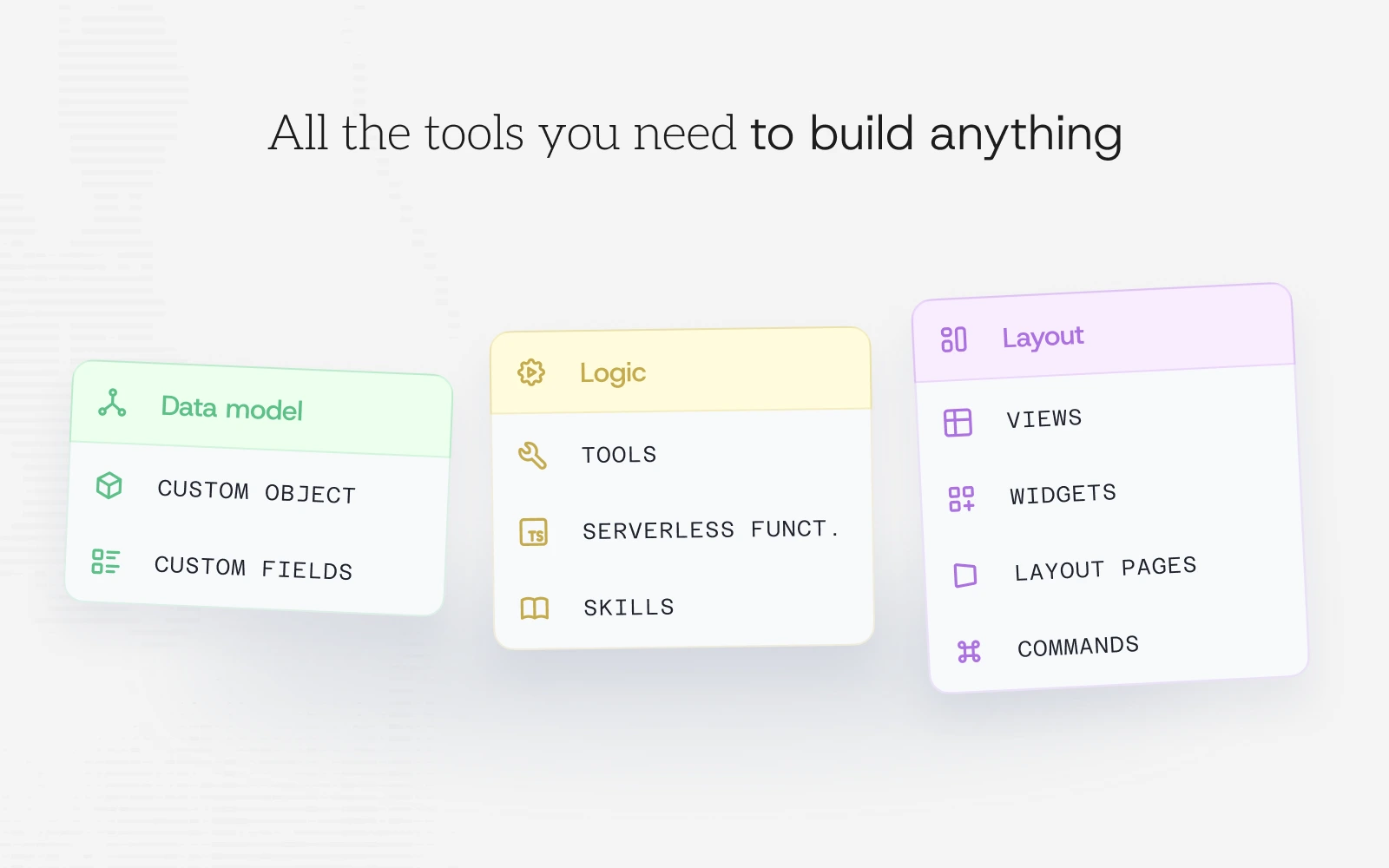 All the tools you need to build anything