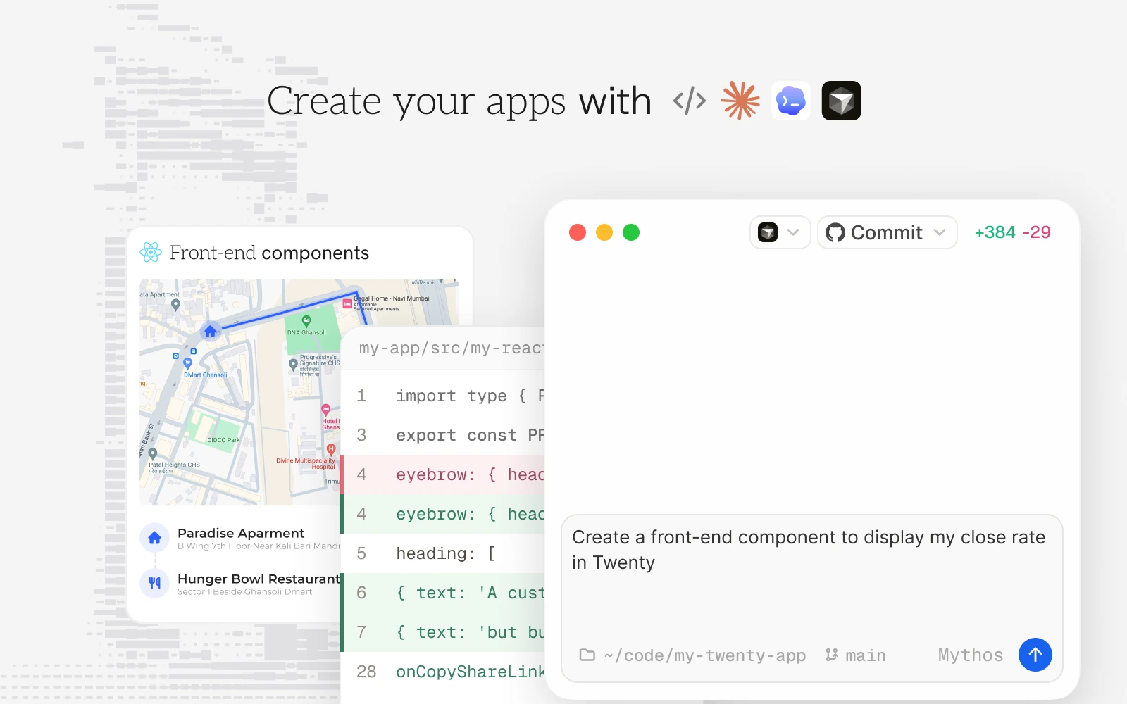 Create your apps
